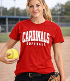 Cardinals Softball - You Choose the Shirt Style - Shirt Color Is Red