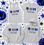 Mooresville Blue Devils Cheerleading - You Choose The Shirt Style - Shirt Color is Gray