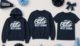 West Rowan Cheerleading - You Choose The Shirt Style - Shirt Color is Navy
