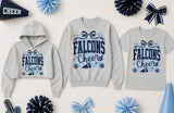 West Rowan Falcons Cheerleading - You Choose The Shirt Style - Shirt Color is Gray