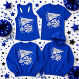 Mooresville Blue Devils Cheerleading - You Choose The Shirt Style - Shirt Color is Royal Blue