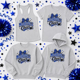 Mooresville Blue Devils Cheerleading - You Choose The Shirt Style - Shirt Color is Gray
