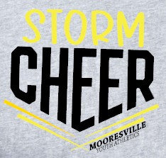 Mooresville Youth Athletics - Cheerleading Storm - You Choose The  Shirt Style - Shirt Color Is Gray