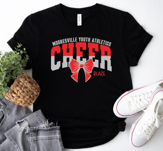 Mooresville Youth Athletics - Cheerleading Blaze - You Choose The  Shirt Style - Shirt Color Is Black