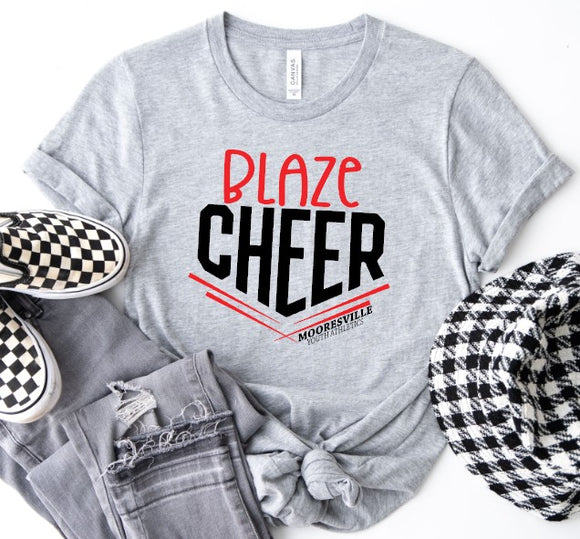 Mooresville Youth Athletics - Cheerleading Blaze - You Choose The  Shirt Style - Shirt Color Is Gray