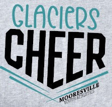 Mooresville Youth Athletics - Cheerleading Glaciers - You Choose The  Shirt Style - Shirt Color Is Gray