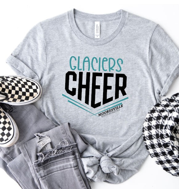 Mooresville Youth Athletics - Cheerleading Glaciers - You Choose The  Shirt Style - Shirt Color Is Gray