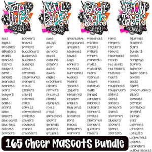 Cheer Mascot Graphic - You Choose The Shirt Style & 165 Mascot Names To Choose From