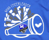 Mooresville Youth Athletics - Cheerleading Generic - You Choose The Shirt Style - Shirt Color Is Royal