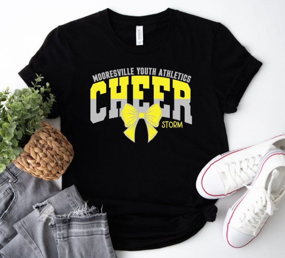 Mooresville Youth Athletics - Cheerleading Storm - You Choose The  Shirt Style - Shirt Color Is Black