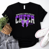 Mooresville Youth Athletics - Cheerleading Twisters  - You Choose The  Shirt Style - Shirt Color Is Black