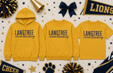 Langtree Lions Cheerleading - You Choose The Shirt Style - Shirt Color is Golden Yellow