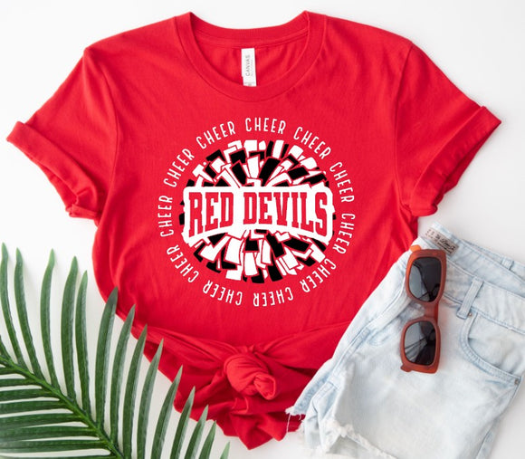 China Grove Middle Cheer - You Choose The Shirt Style - Red