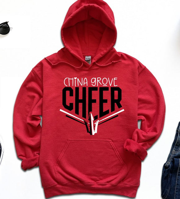 China Grove Middle Cheer - You Choose The Shirt Style - Red