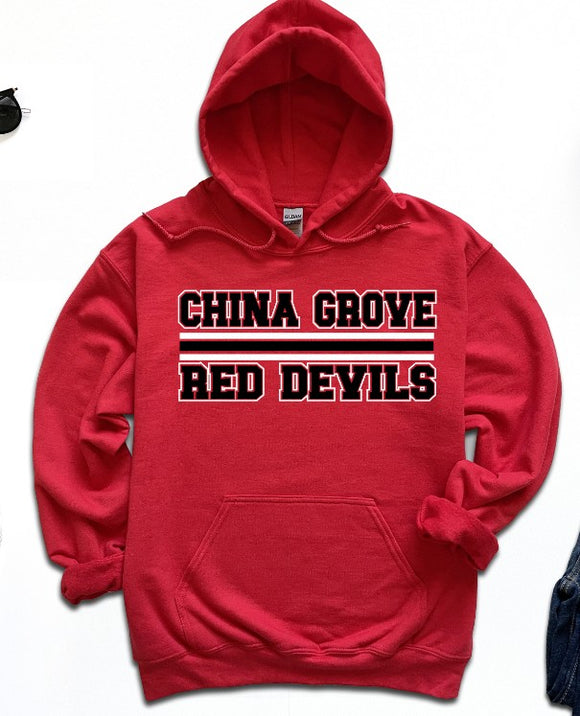 China Grove Middle - You Choose The Shirt Style - Red