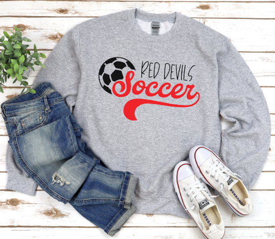 China Grove Middle Soccer - You Choose The Shirt Style - Gray