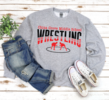 China Grove Middle Wrestling - You Choose The Shirt Style - Gray