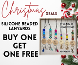 Christmas Deals - Ends Oct 19th - Silicone Beaded Lanyards - BOGO