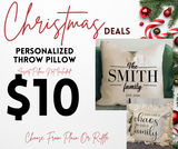 Christmas Deals - Ends Oct 19th - Personalized Throw Pillow