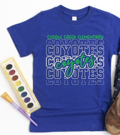 Coddle Creek Elementary  - You Choose The Shirt Style - Shirt Color Is Royal
