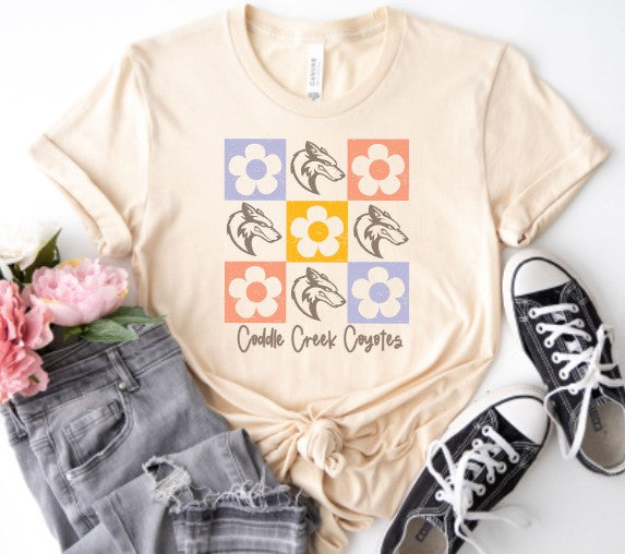 Coddle Creek Elementary  - You Choose The Shirt Style - Shirt Color Is Cream