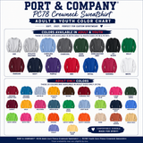 Custom Team Sweatshirt - You Choose The Colors & Text - Include Custom Request In Order Notes