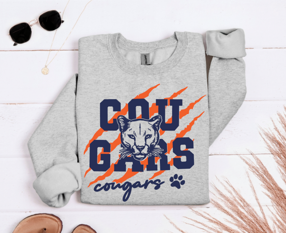 Carson Cougars Football -  Shirt Color Is Gray