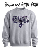 Cougars Glitter & Sequin Patch - You Choose The Shirt Style & Color