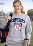 DC Crushers Baseball - You Choose the Shirt Style - Shirt Color Is Gray