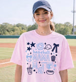 DC Crushers Baseball - You Choose the Shirt Style - Shirt Color Is Light Pink
