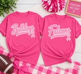 Custom Mascot Pink Out  ~ You Choose The Shirt Style - Shirt Color Is Pink