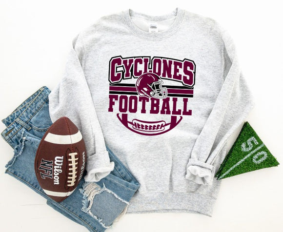 Mooresville Youth Athletics - Cyclones  - You Choose The Shirt Style - Shirt Color Is Gray