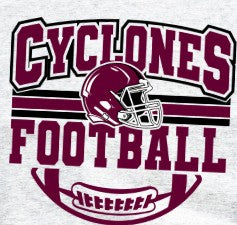 Mooresville Youth Athletics - Cyclones  - You Choose The Shirt Style - Shirt Color Is Gray