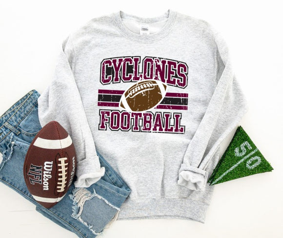 Mooresville Youth Athletics - Cyclones  - You Choose The Shirt Style - Shirt Color Is Gray