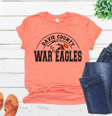 Davie County High School  - You Choose The Shirt Style - Shirt Color Is Orange