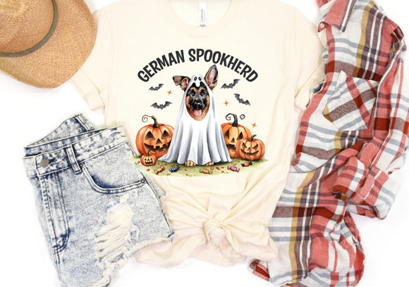 Halloween German Shepherd Dog -  Shirt Color Is Cream