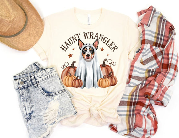 Halloween Cattle Dog -  Shirt Color Is Cream