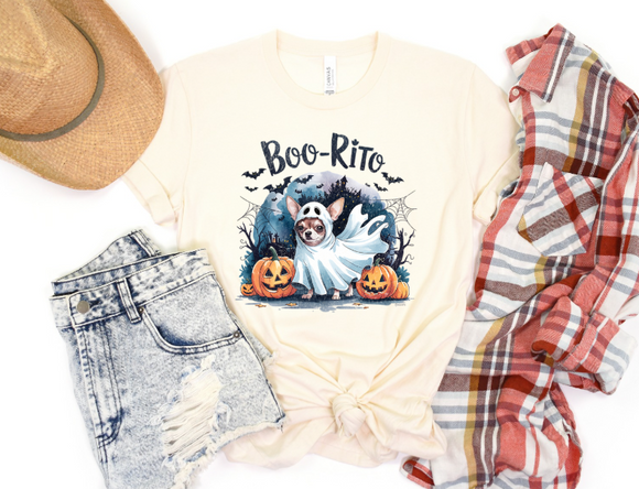 Halloween Chihuhua Dog -  Shirt Color Is Cream