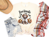 Halloween Goldendoodle Dog -  Shirt Color Is Cream