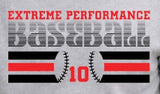 Extreme Performance Baseball - You Choose the Shirt Style - Shirt Color Is Gray
