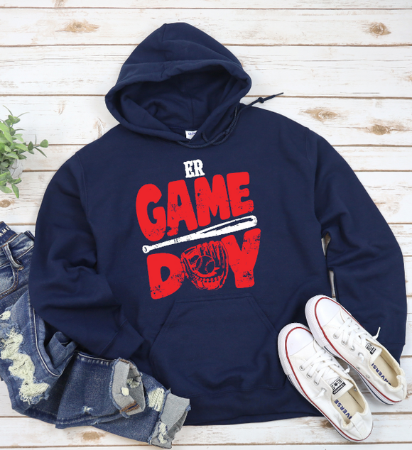 East Rowan Baseball - You Choose The Shirt Style - Shirt Color Is Navy