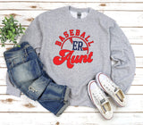 East Rowan Baseball Aunt  - You Choose The Shirt Style - Shirt Color Is Gray