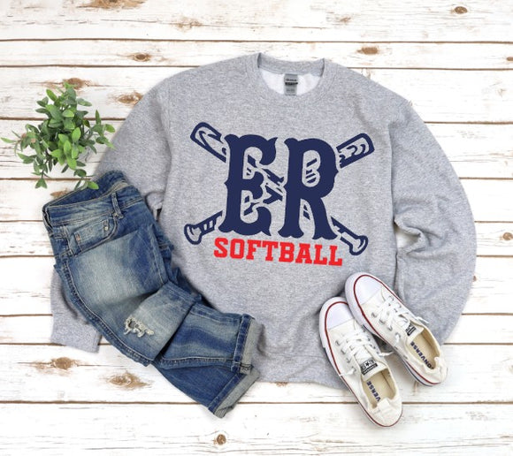 East Rowan Football  - You Choose The Shirt Style - Shirt Color Is Gray