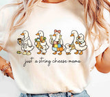 String Cheese Mama - You Choose the Shirt Style - Shirt Color Is Cream