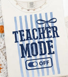 Teacher Mode - You Choose the Shirt Style - Shirt Color Cream