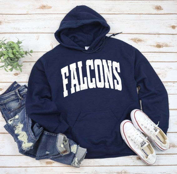 West Rowan Falcons  - You Choose The Shirt Style - Navy