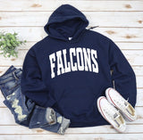 West Rowan Falcons  - You Choose The Shirt Style - Navy