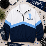 West Rowan High School - Navy Bottom, Blue Stripe With Falcon Logo