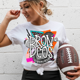Football  Mascot Graphic - You Choose The Shirt Style & 165 Mascot Names To Choose From