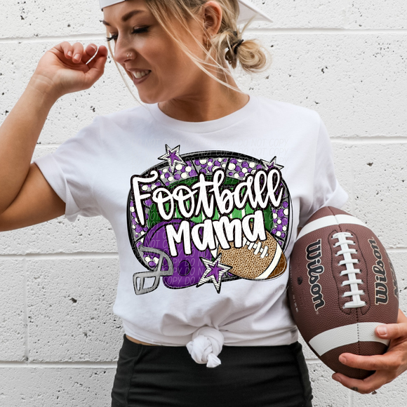 Football Mama  - You Choose The Shirt Style & 9 Colors To Choose From